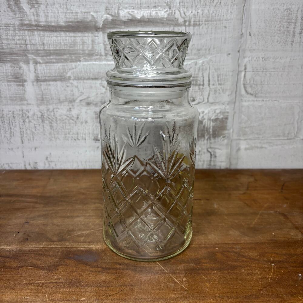Vintage 1983 Planters Peanuts Glass Jar with Lid
